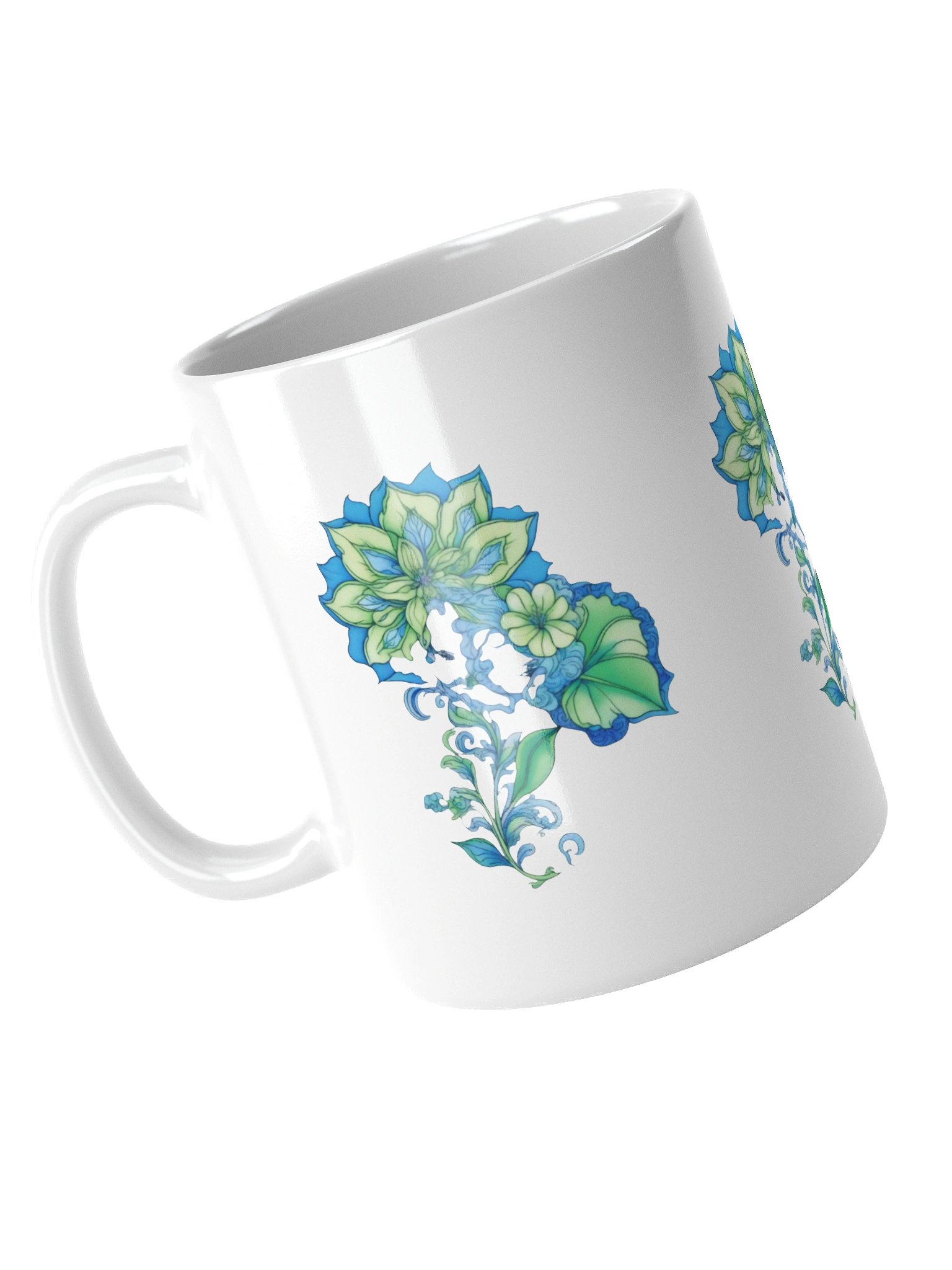 Cool Blue Florals - Mug product image (5)
