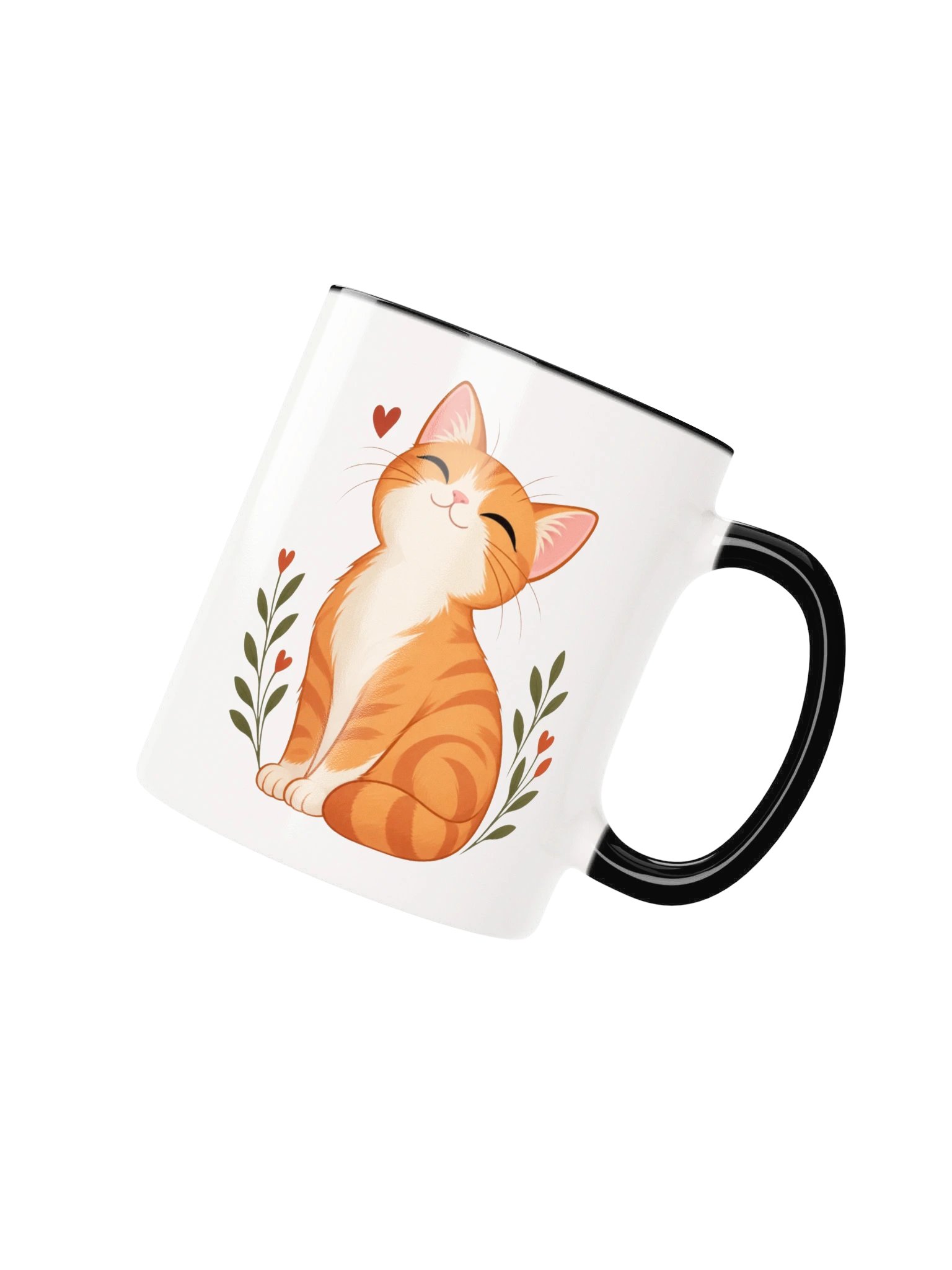 Orange Tabby Cat Ceramic Mug | Cute Ginger Cat Coffee Cup Gift product image (2)
