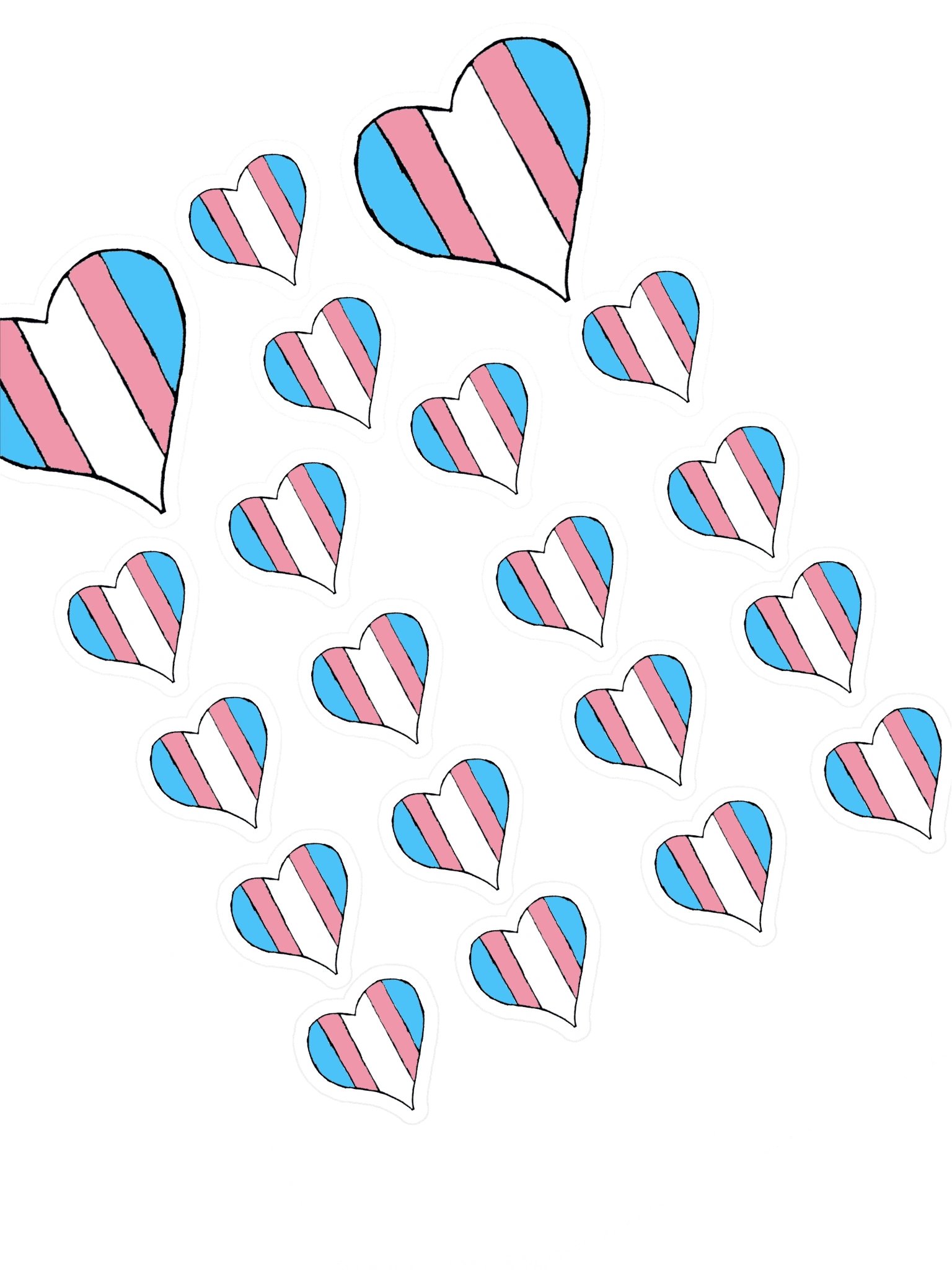 Rain's Heart x20 (Sticker Pack) product image (1)