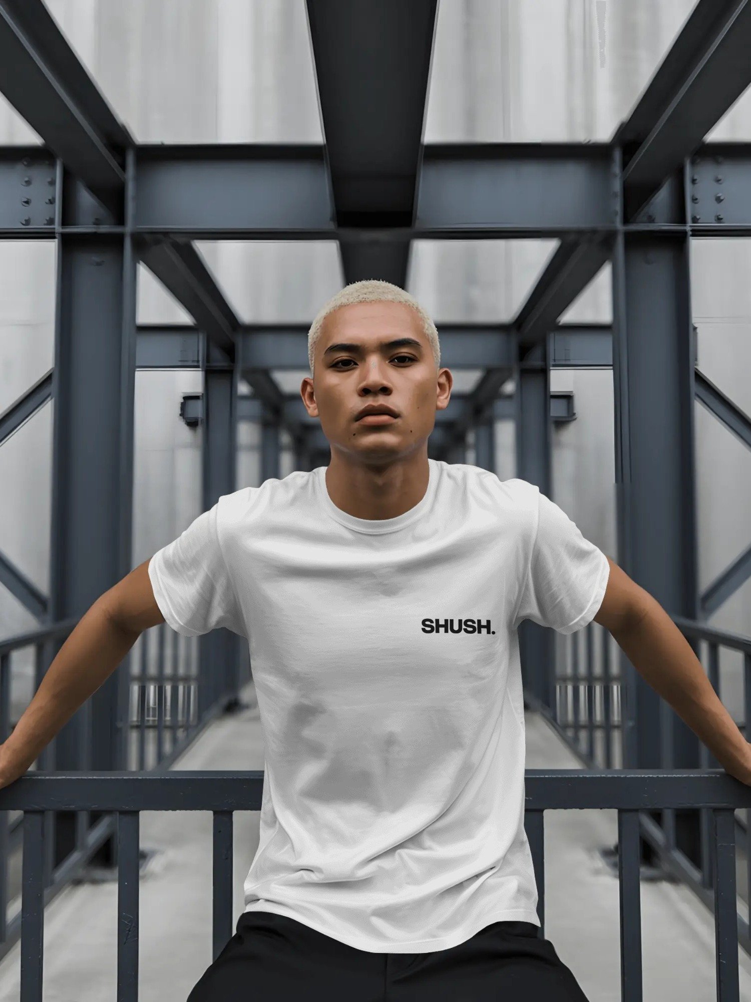 SHUSH. Classic Tee – White product image (3)