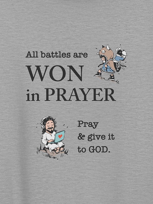 "Won in Prayer" unisex hoodie product image (2)