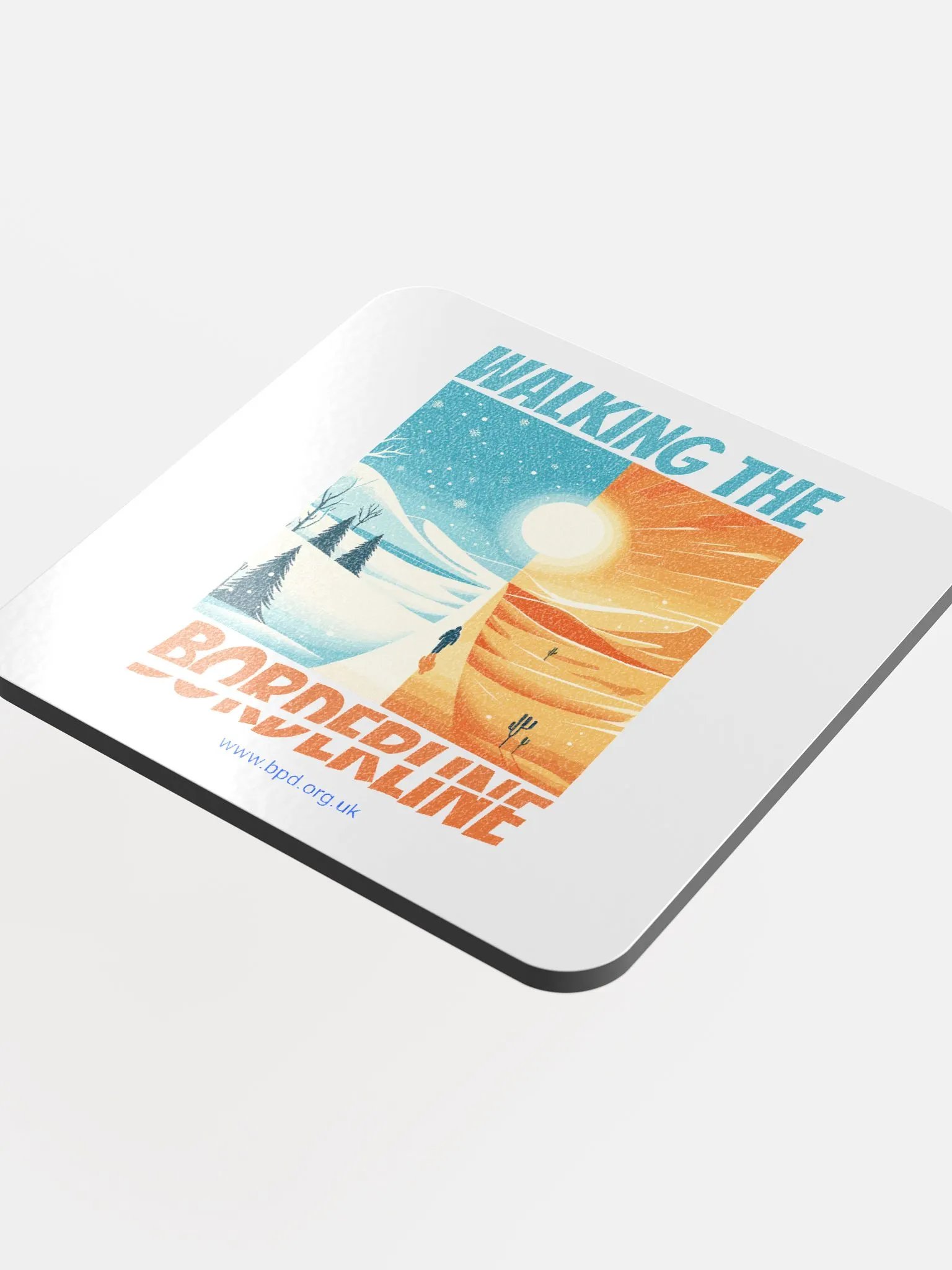Walking The Borderline: BPD Awareness Coaster product image (1)