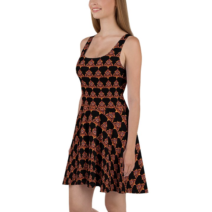 Flaming Eye All-Over Skater Dress product image (1)