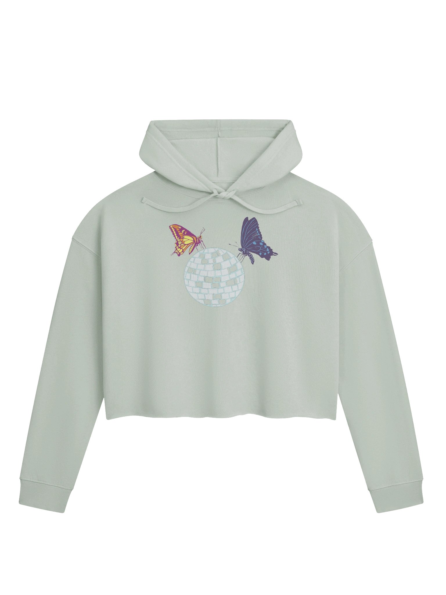Butterfly Disco Crop Hoodie product image (1)