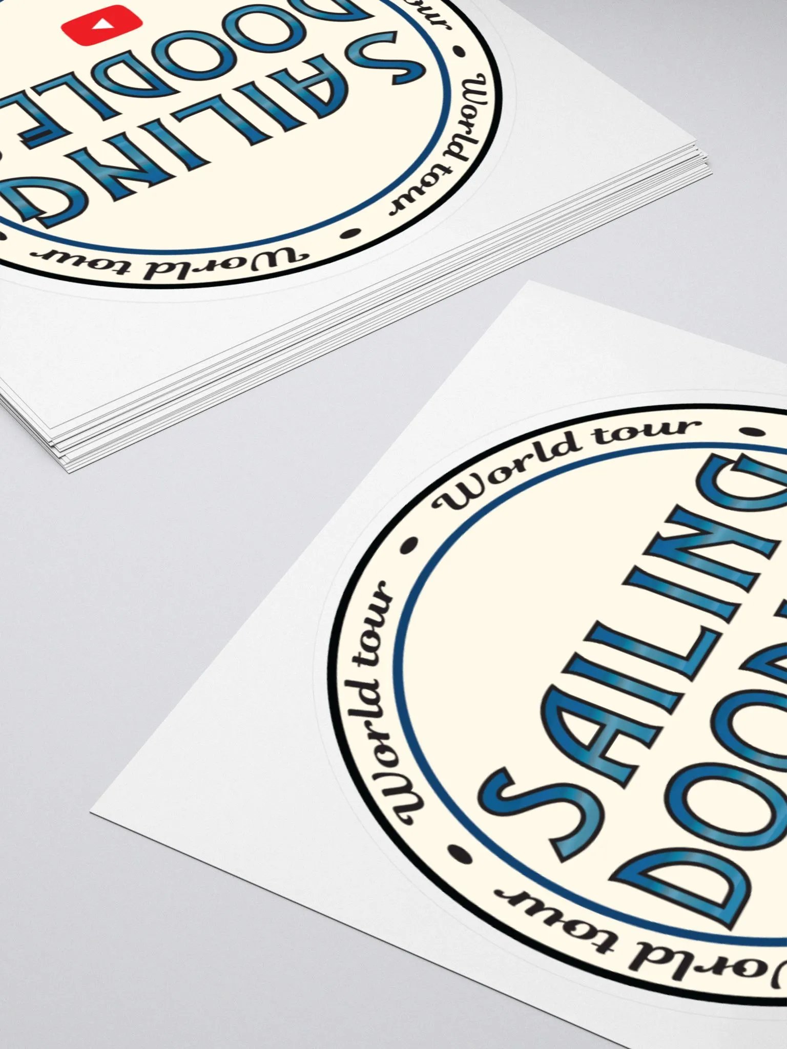 Sailing Doodles Round Sticker product image (11)