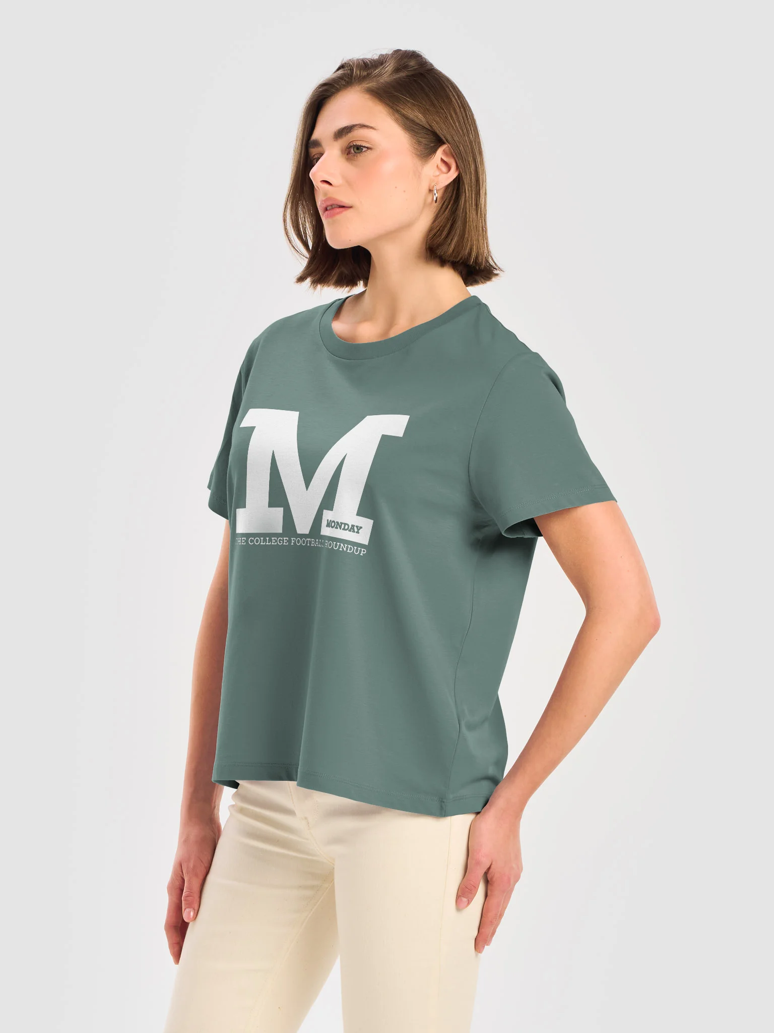 College Football Roundup Ladies Tee Shirt (White) product image (8)