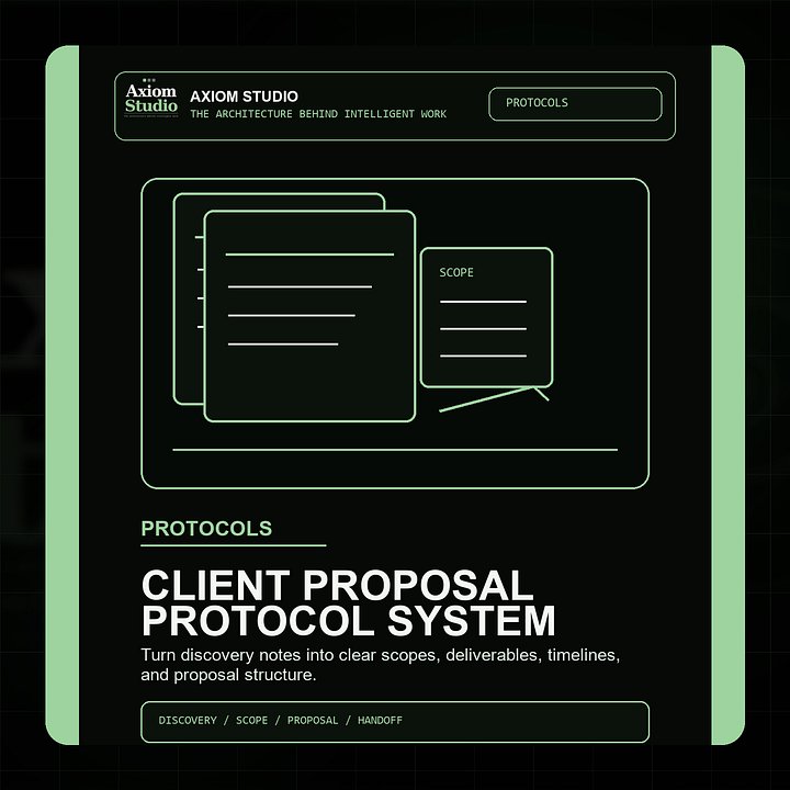 Axiom Client Proposal Protocol System product image (1)