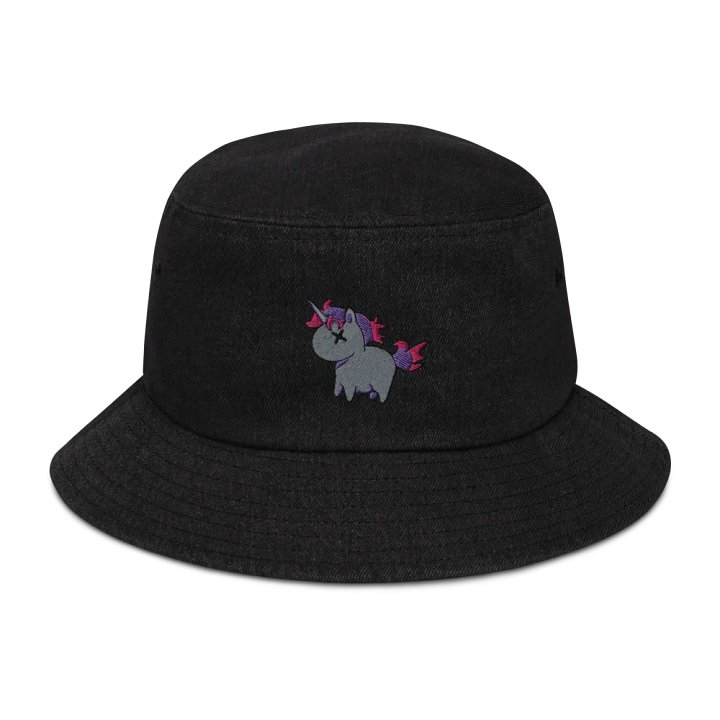 Unicorn logo Denim Bucket Hat product image (1)