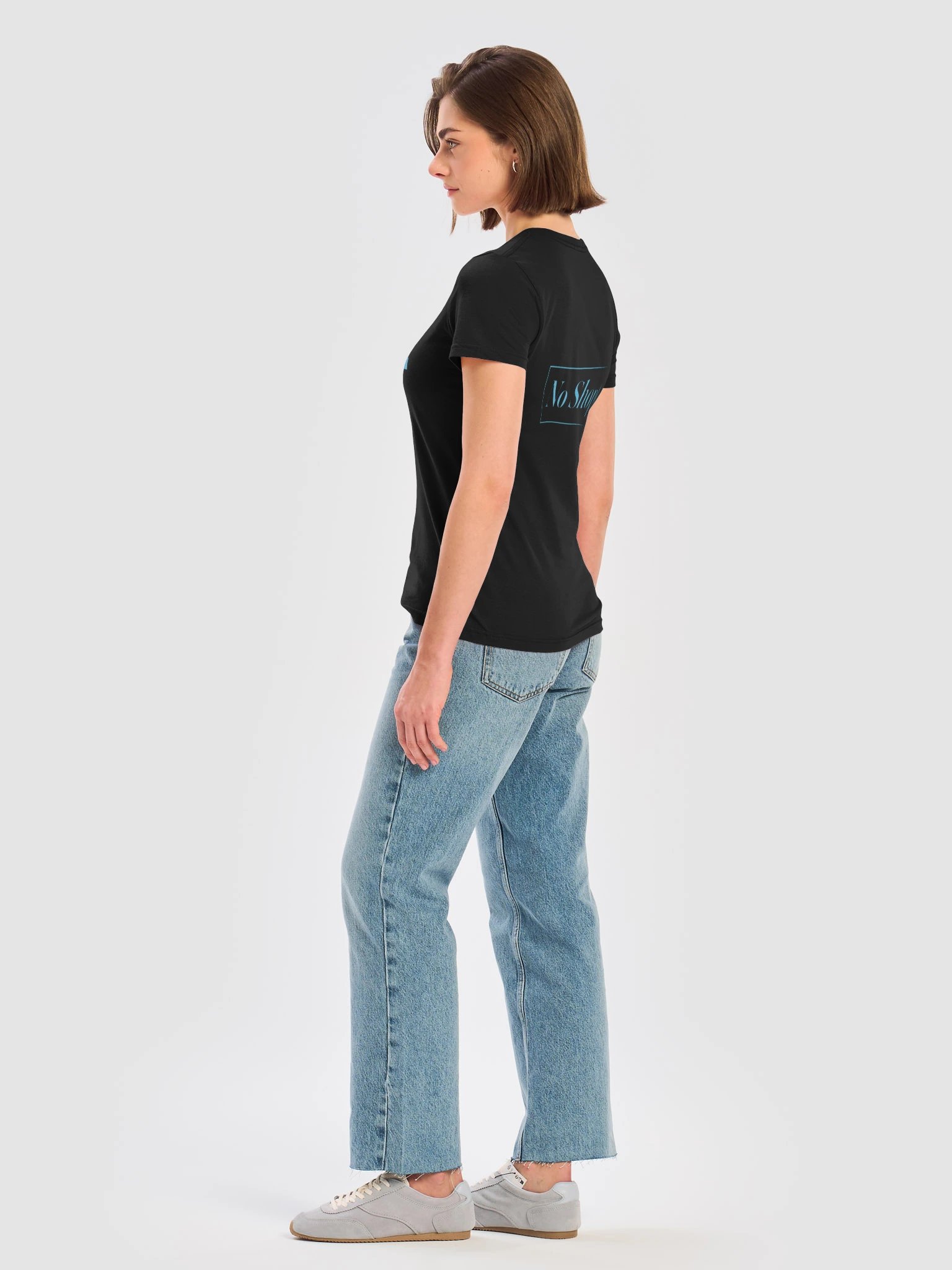 No Middle Finger Point ShopCo Light Blue Gildan Women's Tee product image (29)