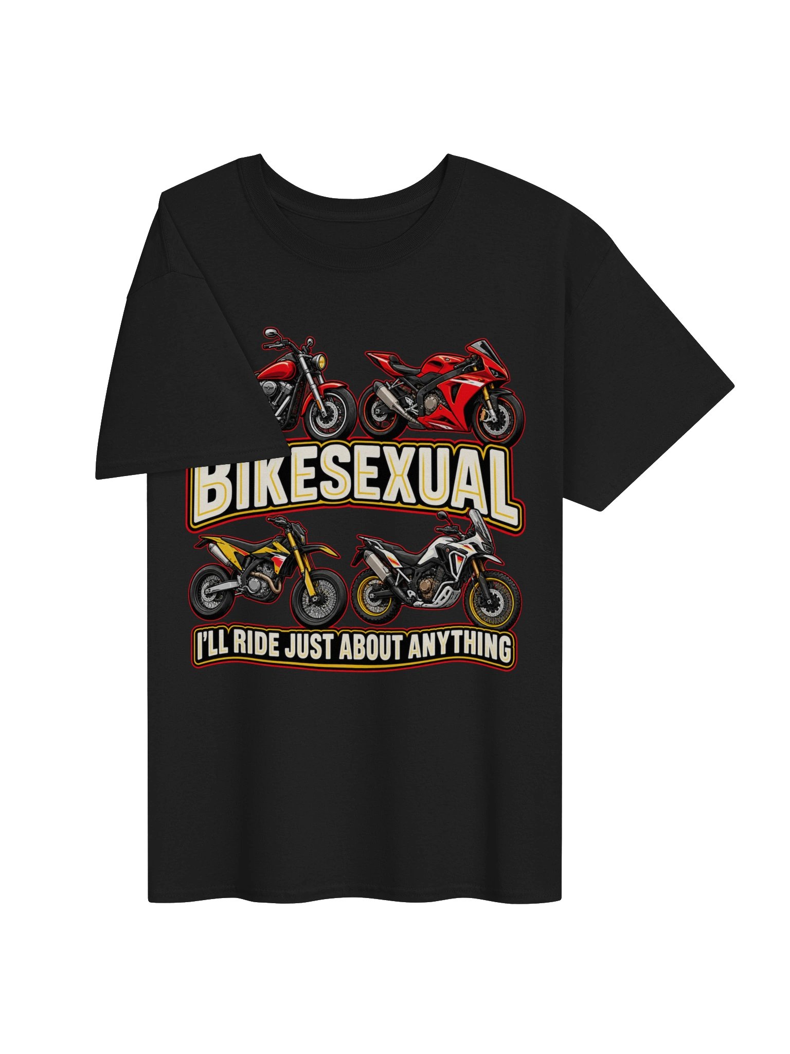 Bikesexual I'll Ride Anything Multi-Bike T-Shirt product image (3)