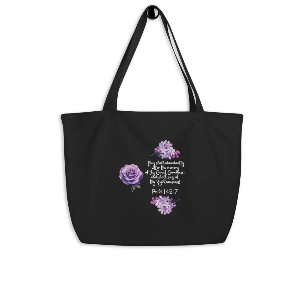 Psalm 145:7 Tote Bag! product image (1)