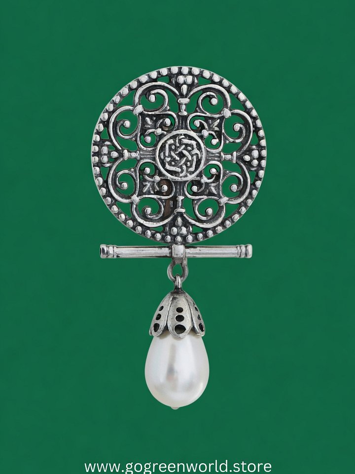 Cilicia Pearl Drop Brooch product image (1)