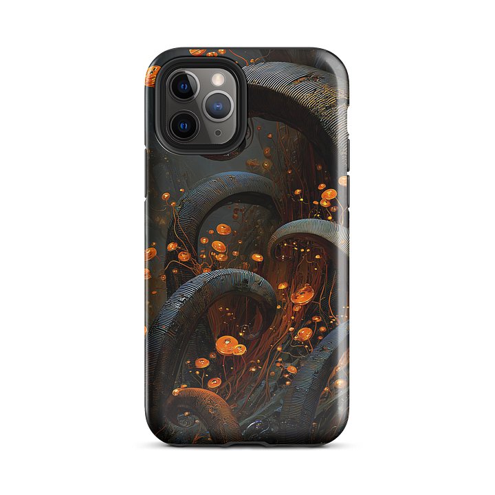 Noir Tendrils iPhone Case – Dark Organic Glow Design product image (29)