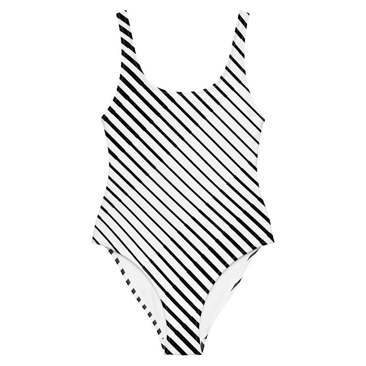Black & White Swimming Suit (Cherry) product image (2)