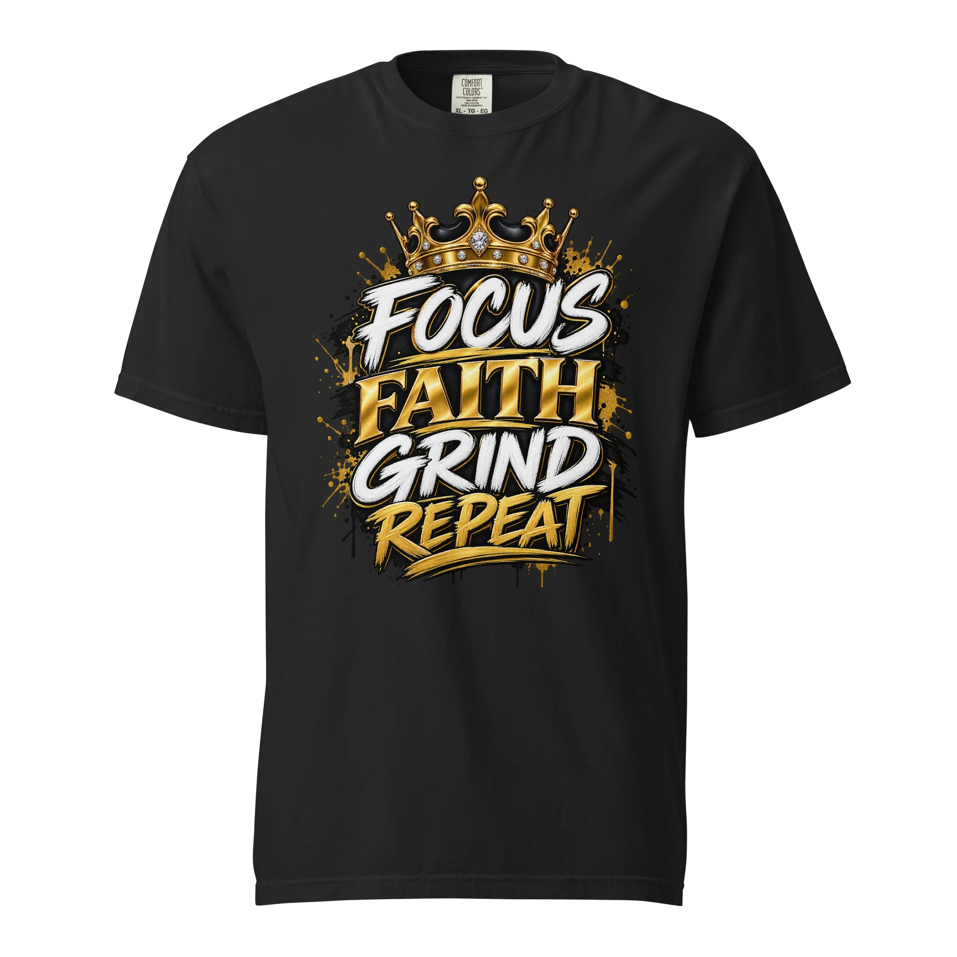 Focus Faith Grind Repeat Crown Tee product image (1)