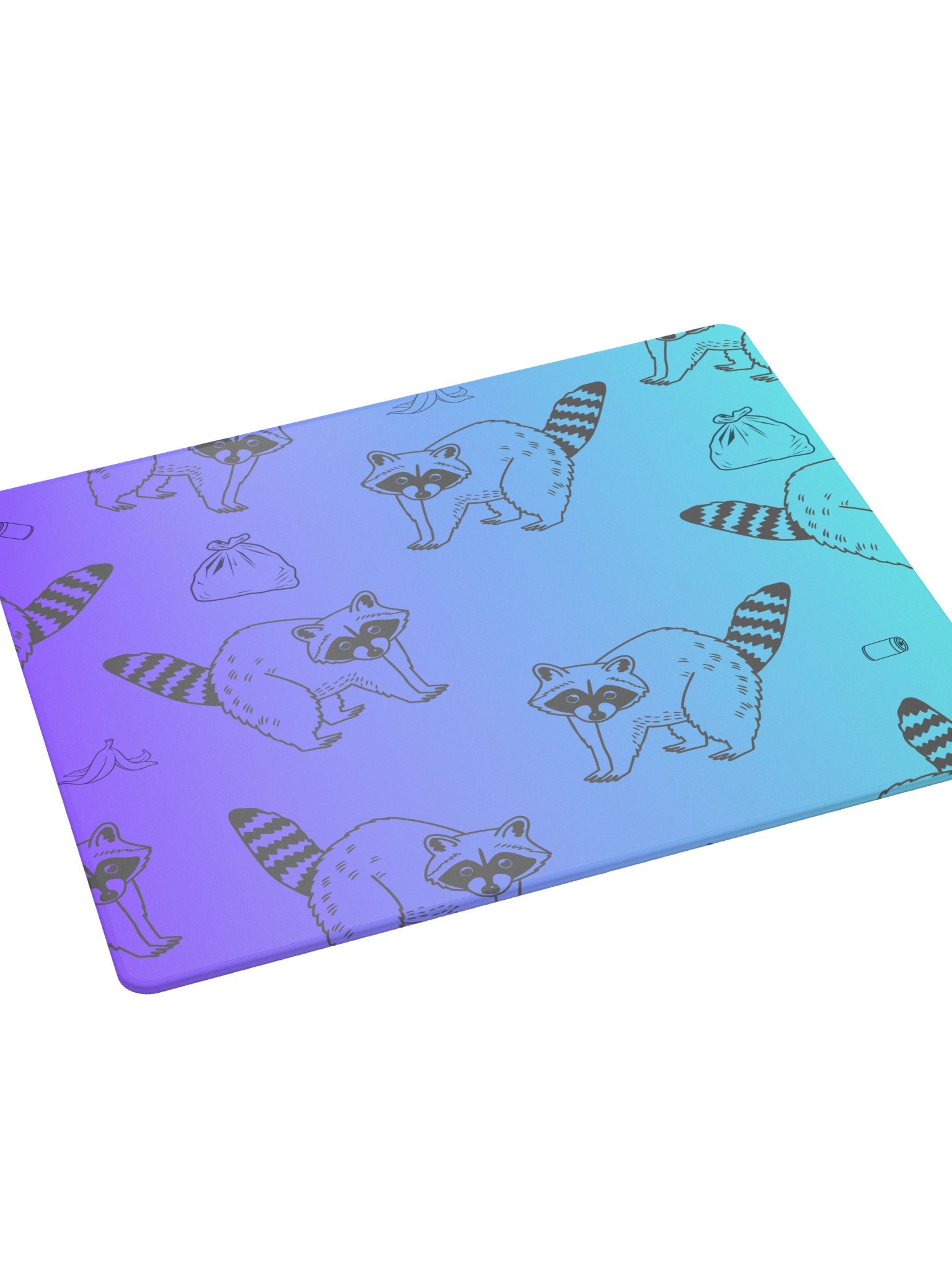 Raccoon Trash Crew Gaming Mouse Pad product image (3)