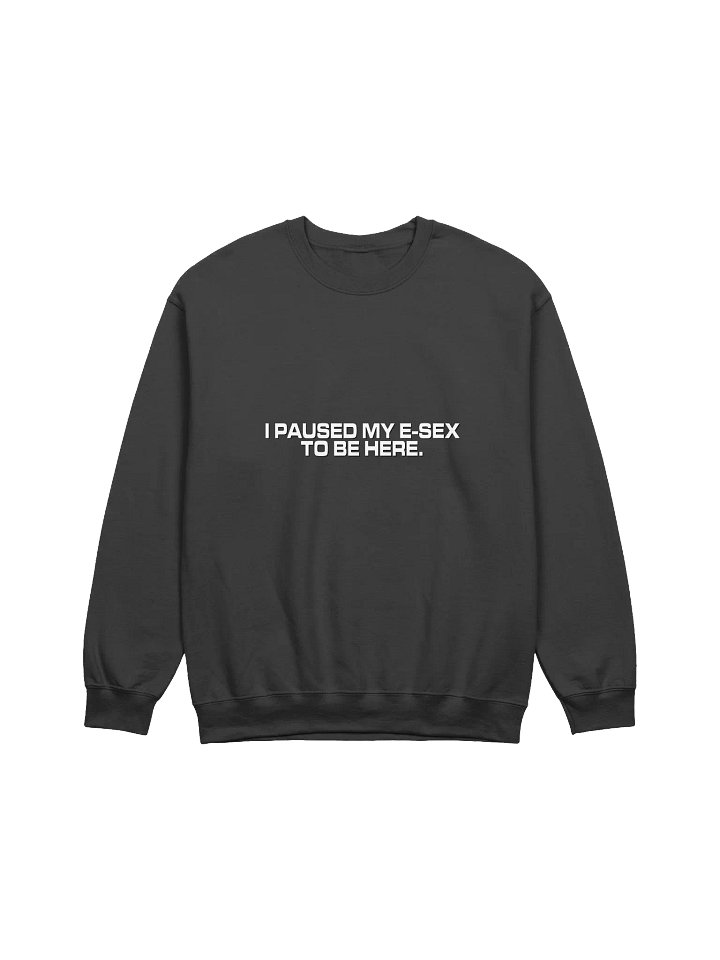 "I paused my e-sex to be here" Crewneck Sweatshirt product image (4)