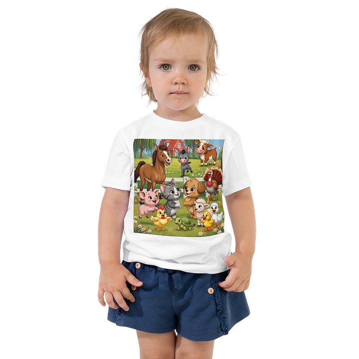Cute Farm Animals Children’s T-shirt product image (1)