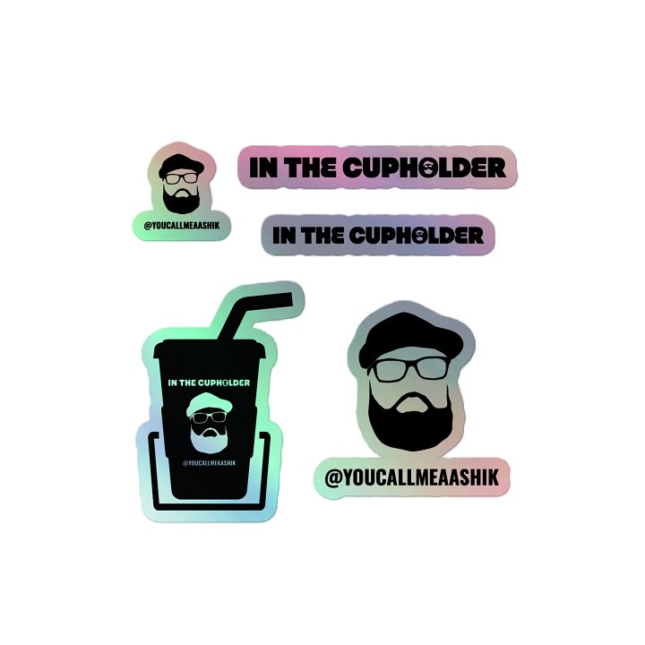 Sip in Style Holographic Sticker Set product image (2)