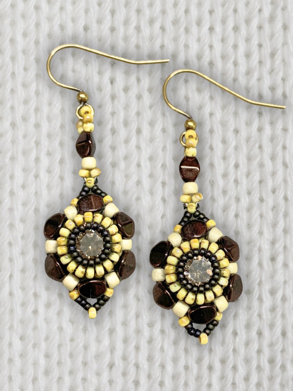 Spellbound Beaded Earrings - Bronze product image (1)
