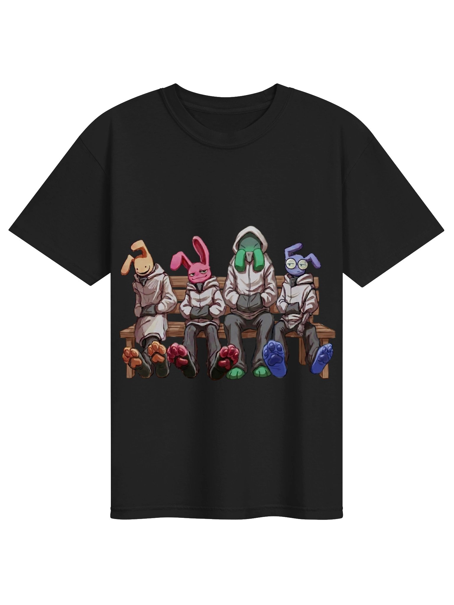 Bench Squad T-Shirt – Cute Creepy Hospital Aesthetic Unisex Tee product image (9)
