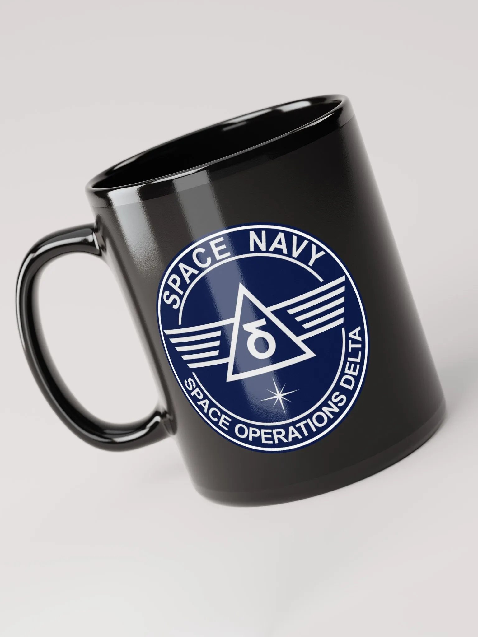 Space Navy Black Mug (11/15 oz) product image (4)