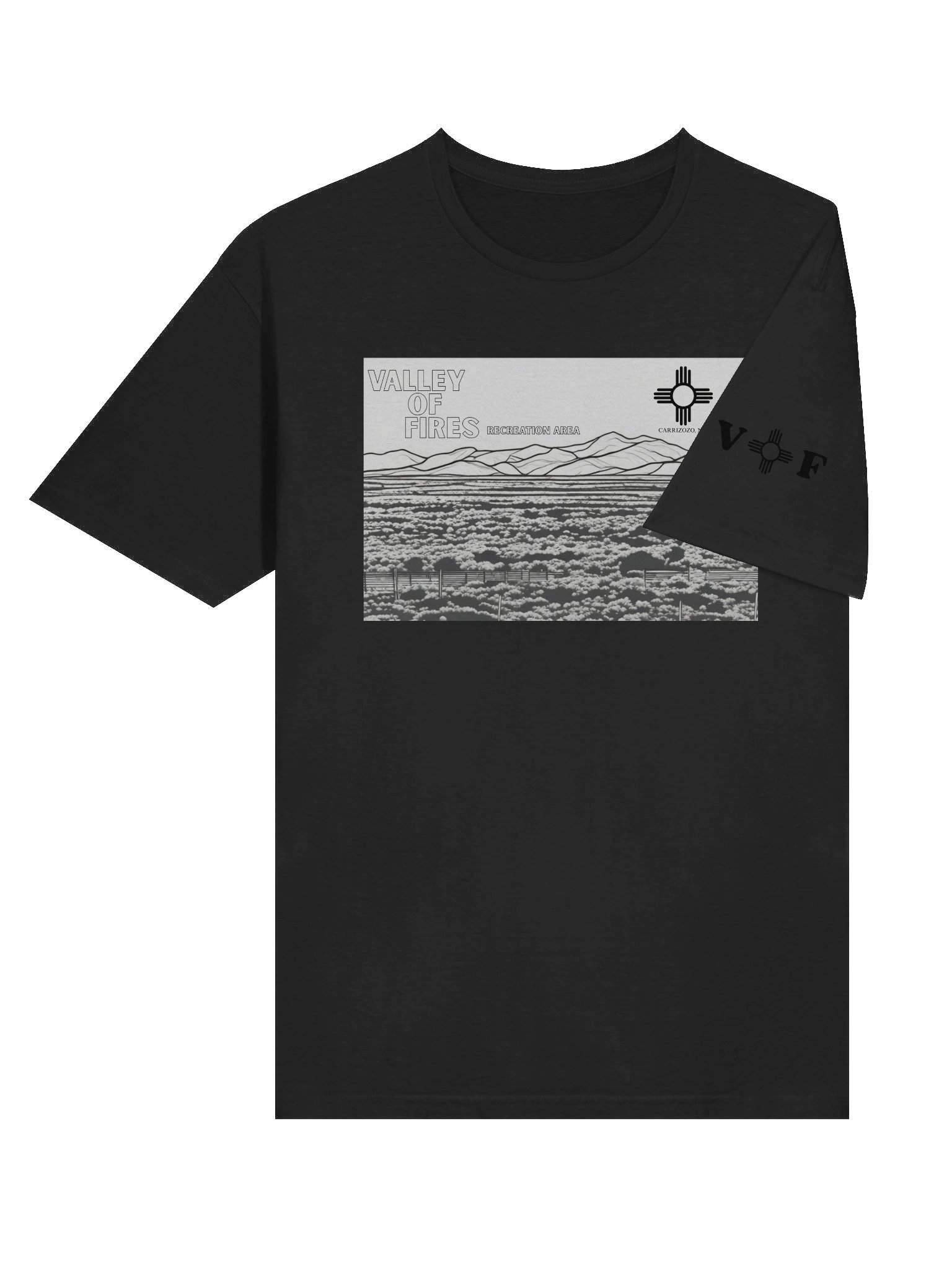 Black & White Malpais Comfort Unisex Tee product image (84)