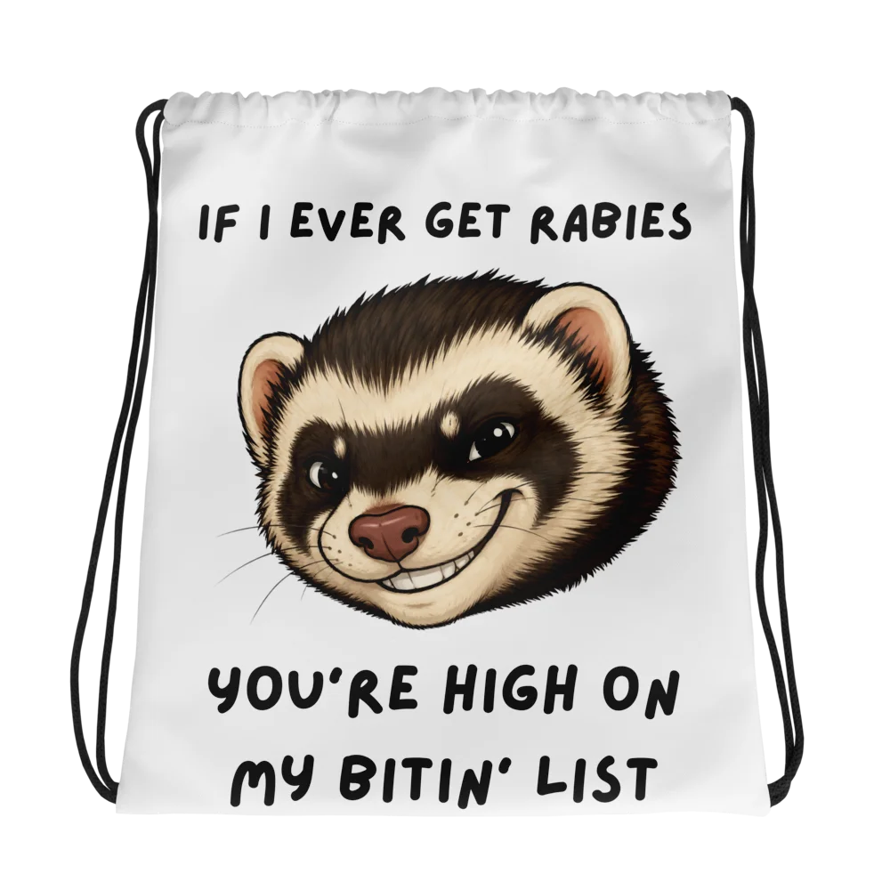 Rabies Drawstring Bag product image (1)