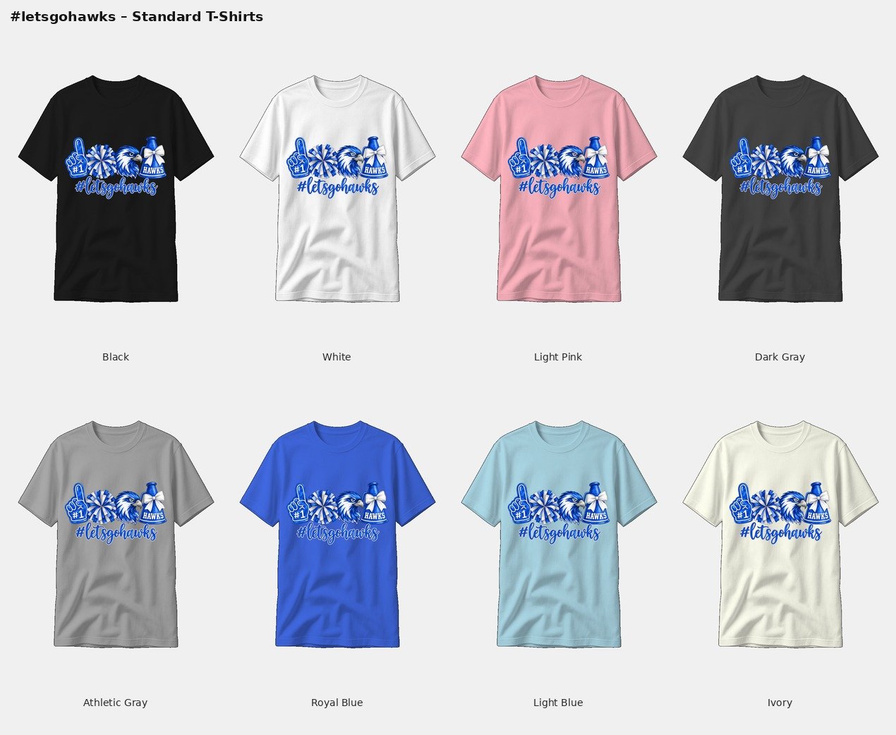 Lets Go Hawks Tee product image (2)