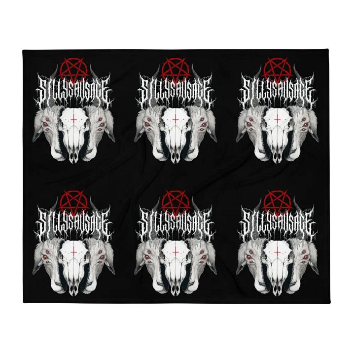 Sillysau5age Demonic Goat Blanket (Black) product image (2)