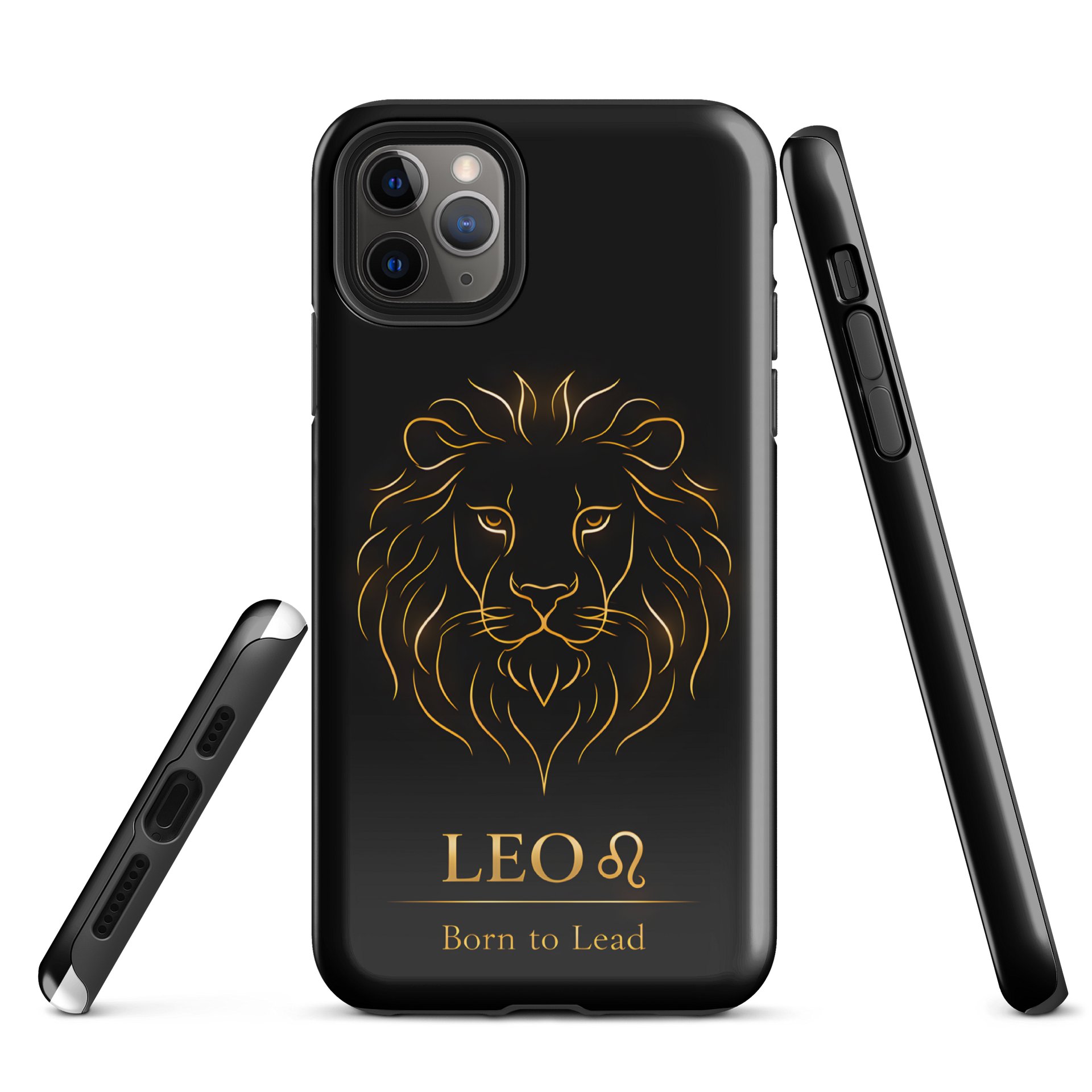 Leo ♌ iPhone Case – Born to Lead Minimal Design product image (1)