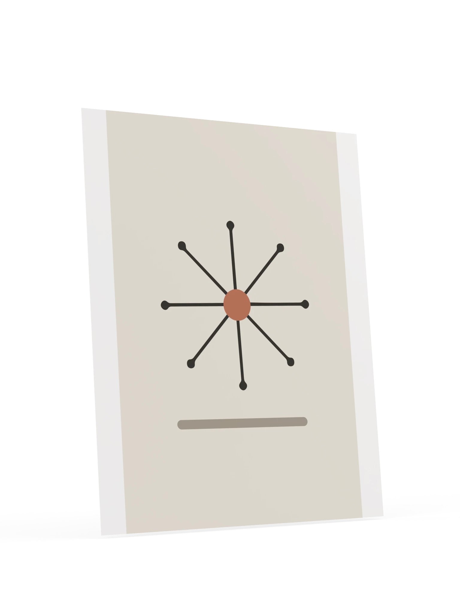 Atomic Starburst Print | Mid Century Bathroom Wall Art product image (6)