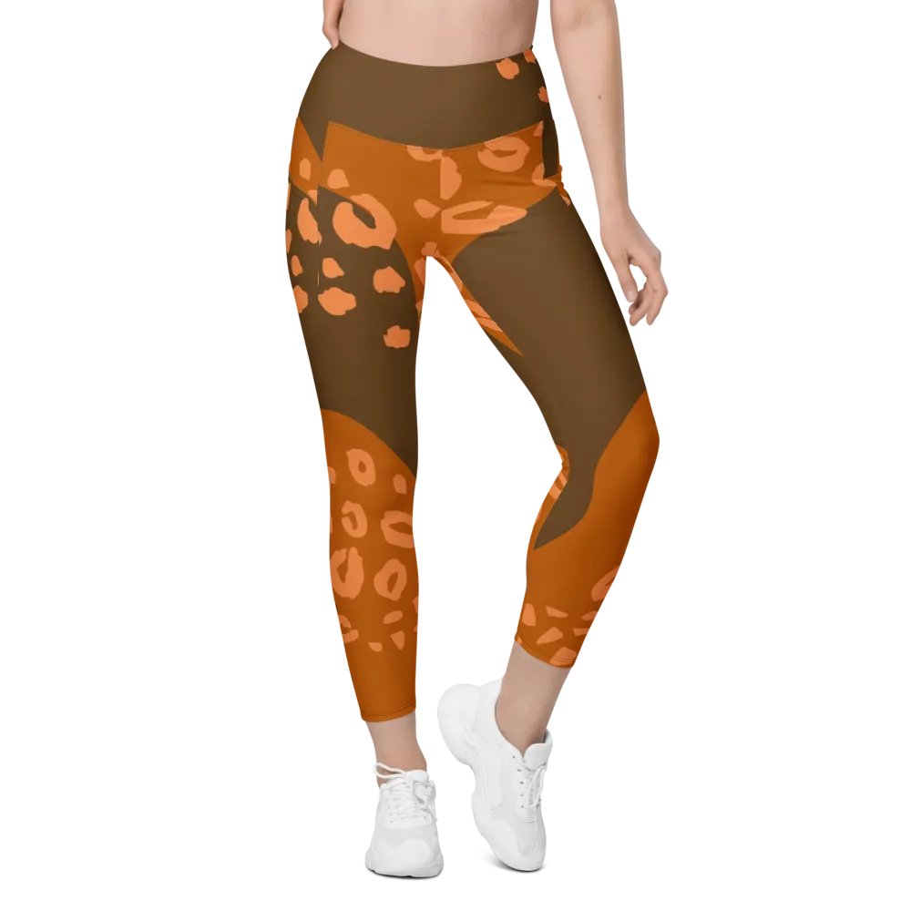 Orange Organic Flow All-Over Leggings product image (1)