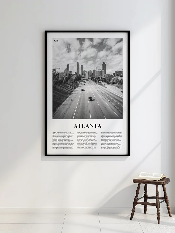 Atlanta 03 Newspaper Poster | Framed product image (6)