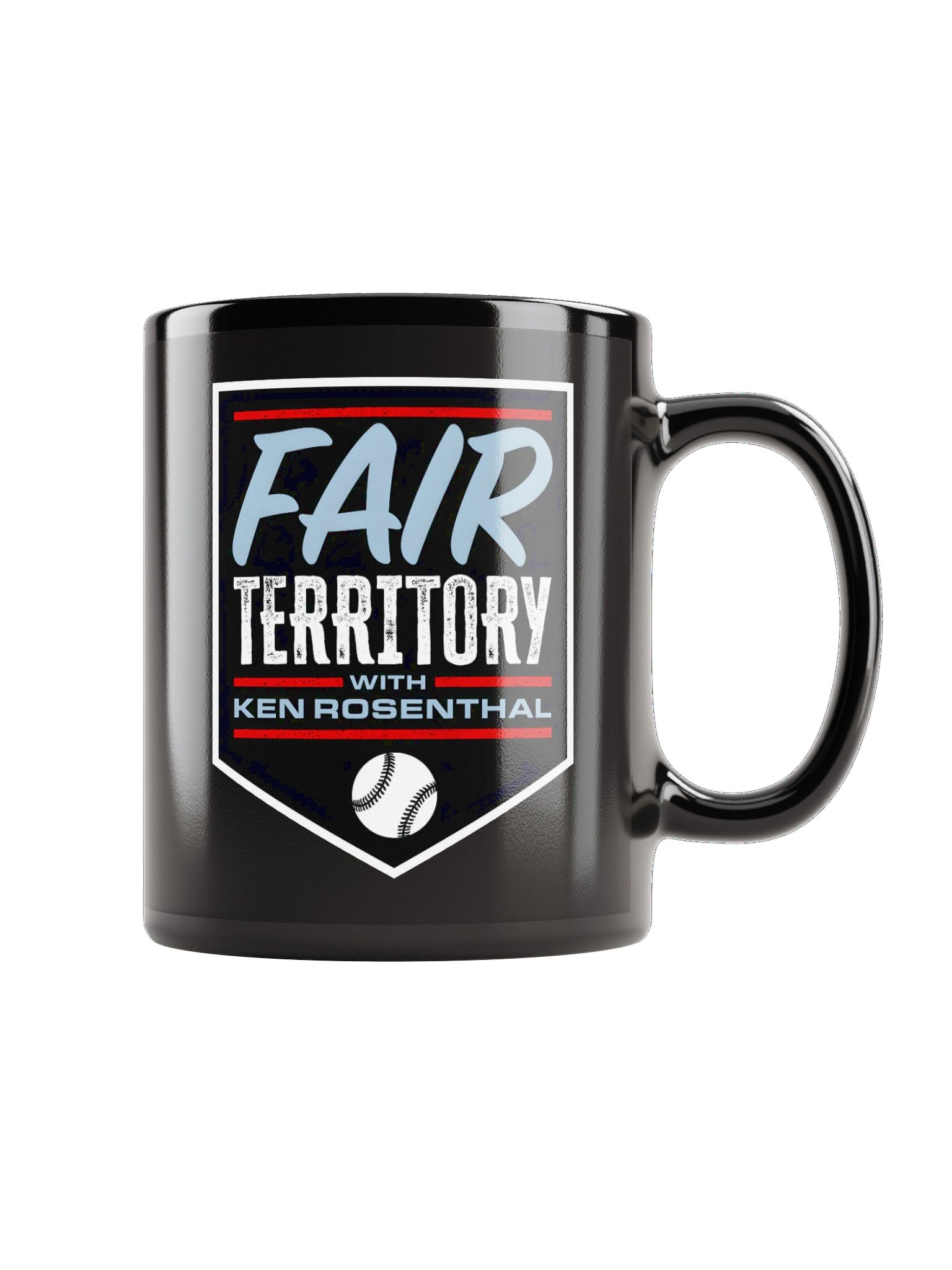 Fair Territory with Ken Rosenthal Glossy Black Mug product image (1)