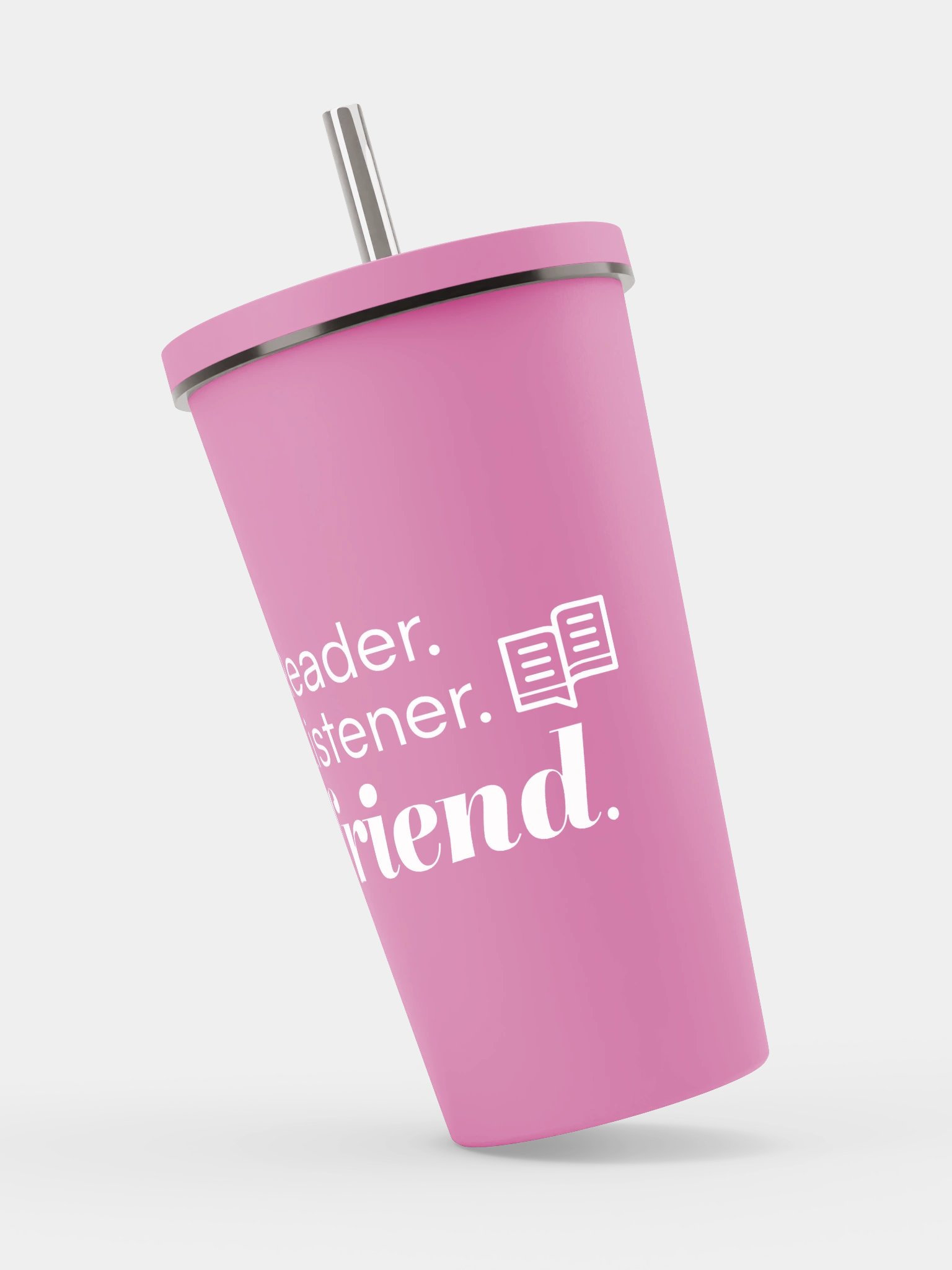 BP&F Reader. Listener. Friend. | Insulated Straw Tumbler product image (8)