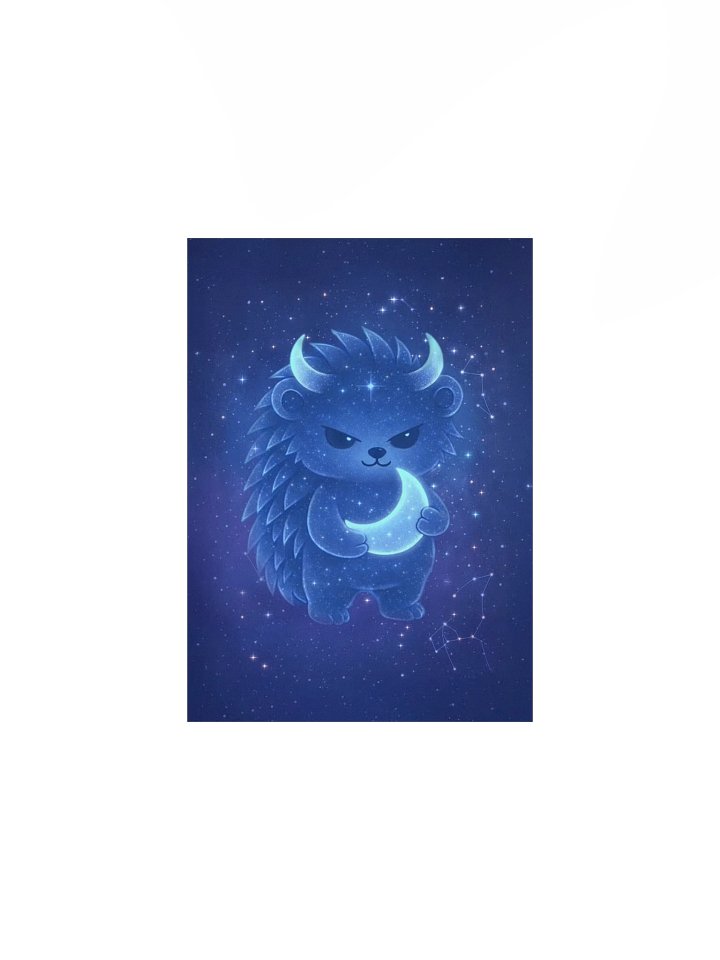 Zodiac hedgie Taurus matte poster product image (3)