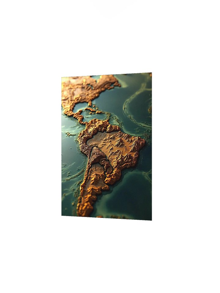 The Spanish Empire (1700): 3D Shaded Relief Global Master Map product image (12)