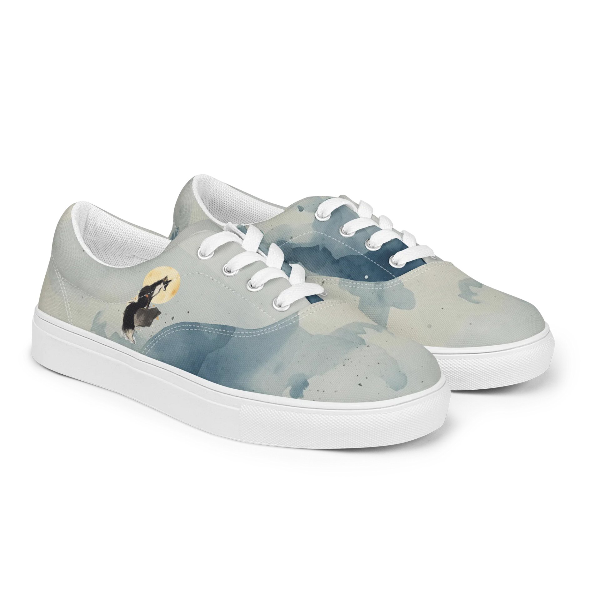 Moonlit Fox Women's Canvas Shoes product image (4)