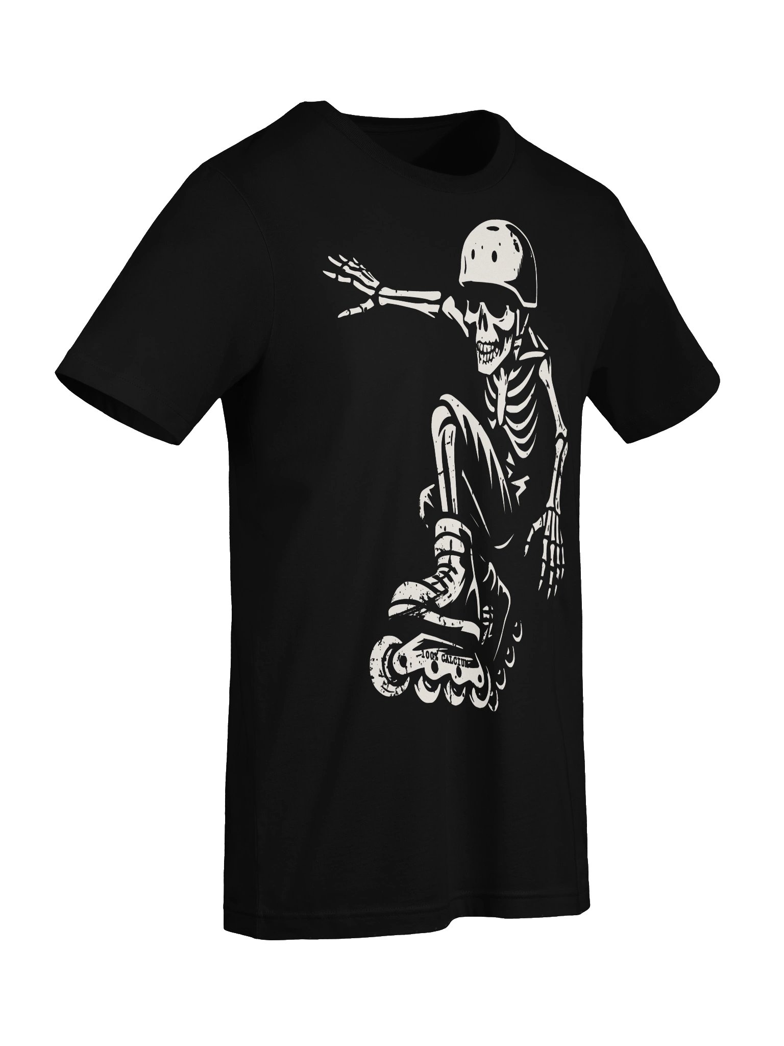 Inline Skating Shirt Roller Blading Skeleton Skater Funny Horror product image (2)