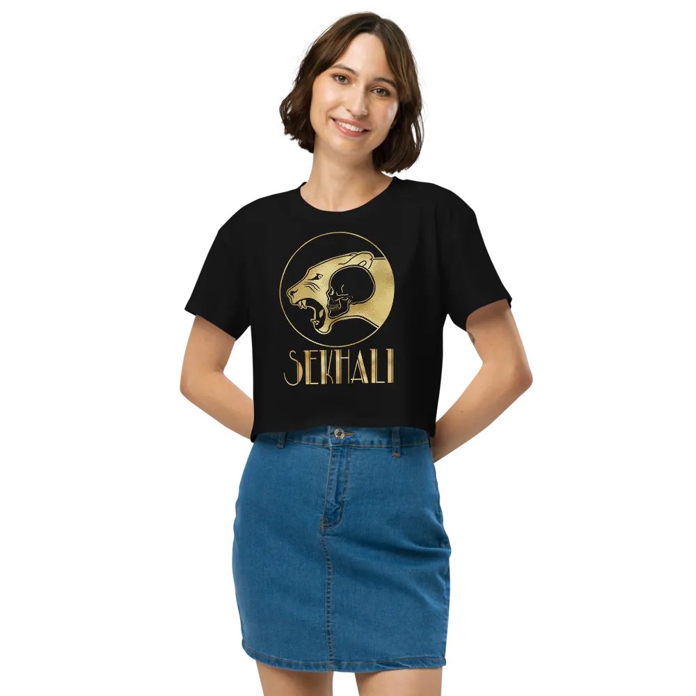 Sekhali Logo Gilded Crop Top product image (6)