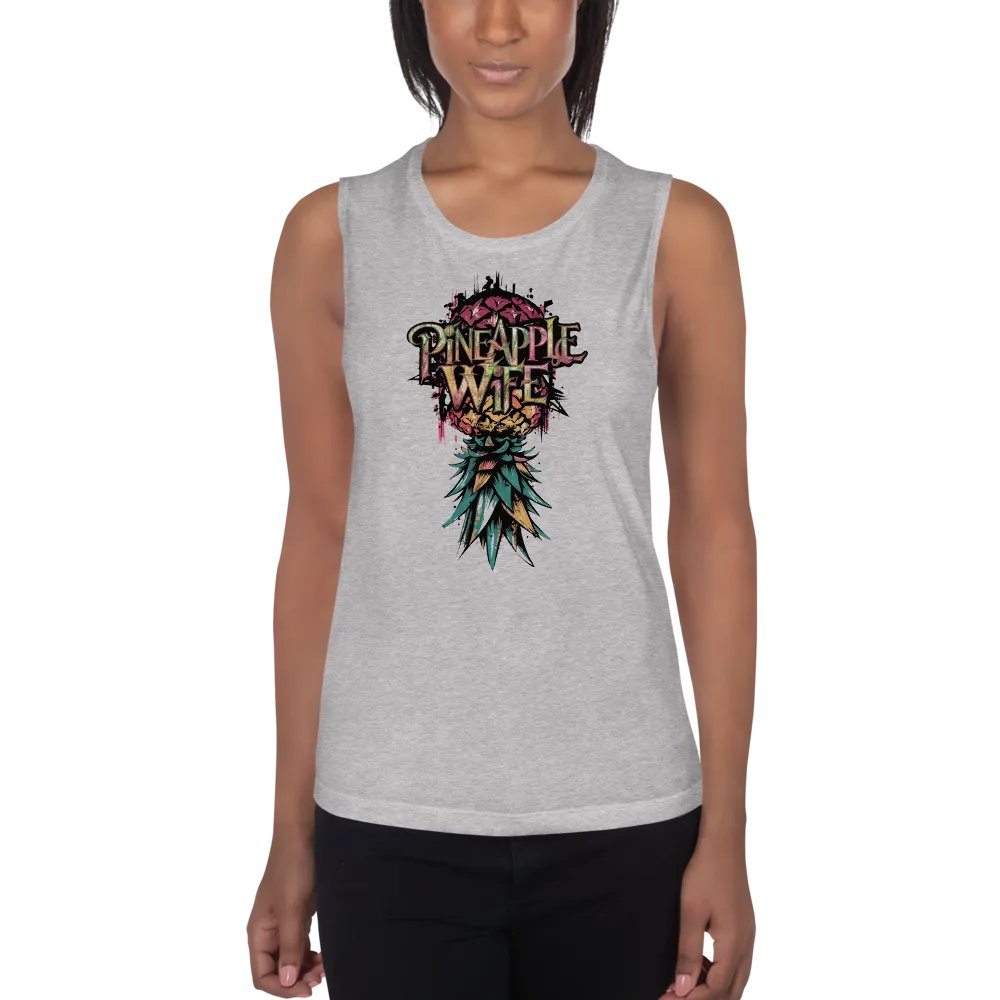 Pineapple Wife Urban Pineapple Flowy Muscle Tank product image (4)