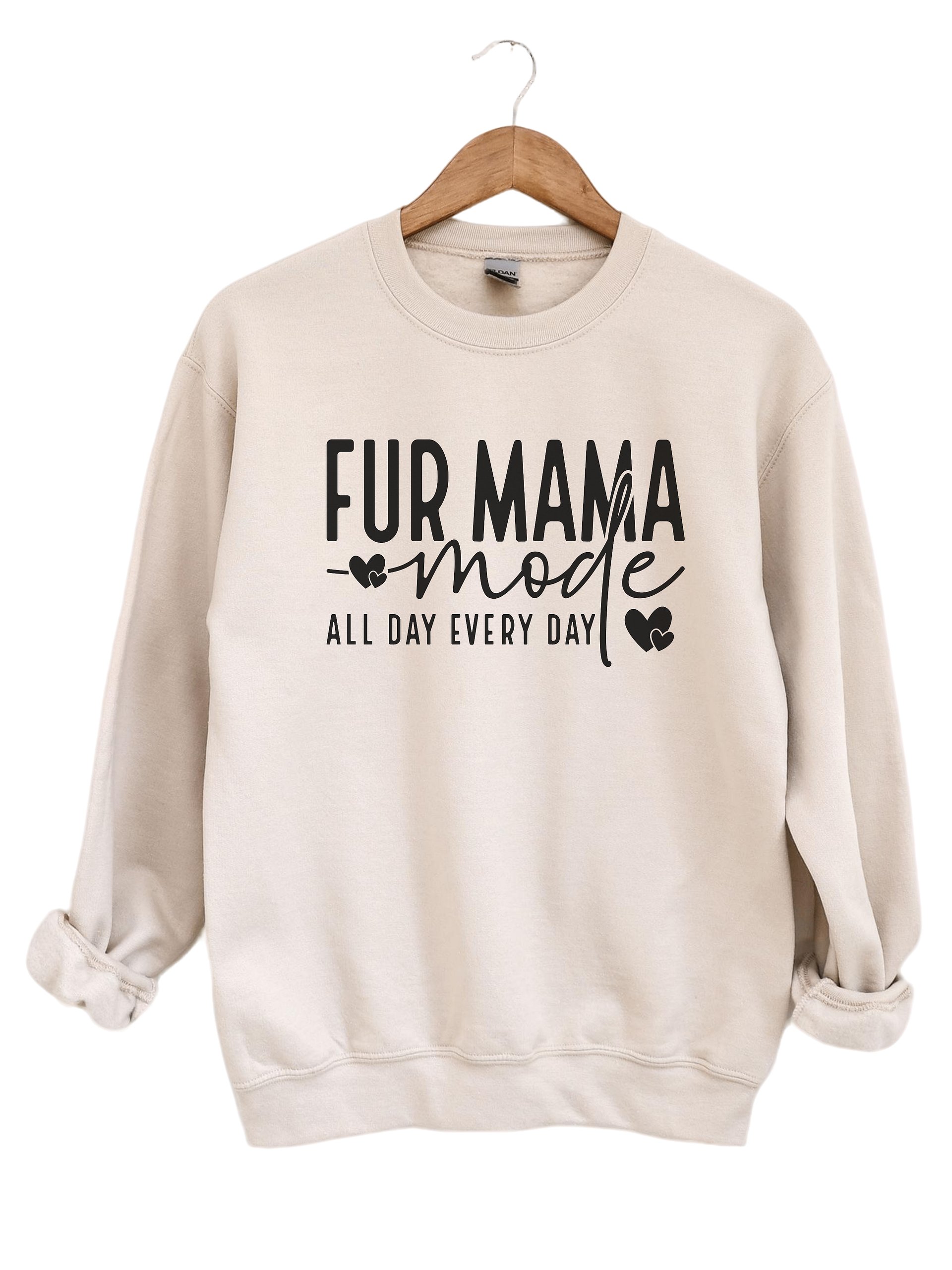 Fur Mama Mode Sweatshirt – Pet Lover Crewneck product image (1)