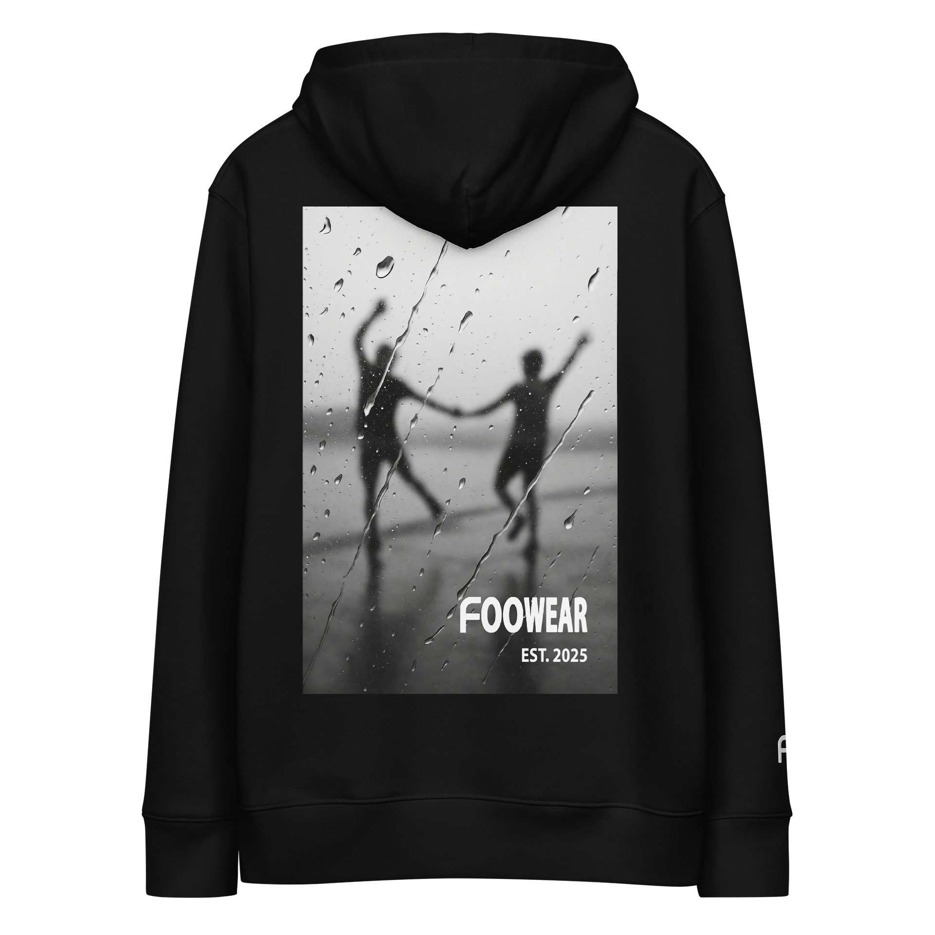 Embroidered Monogram Hoodie in Black with Backprint product image (4)