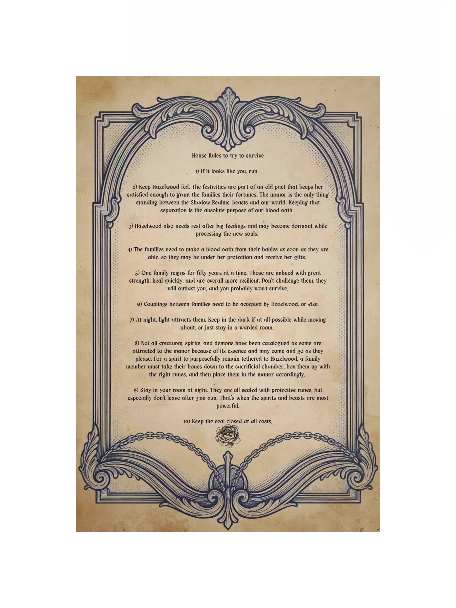 House Rules to try to survive product image (4)