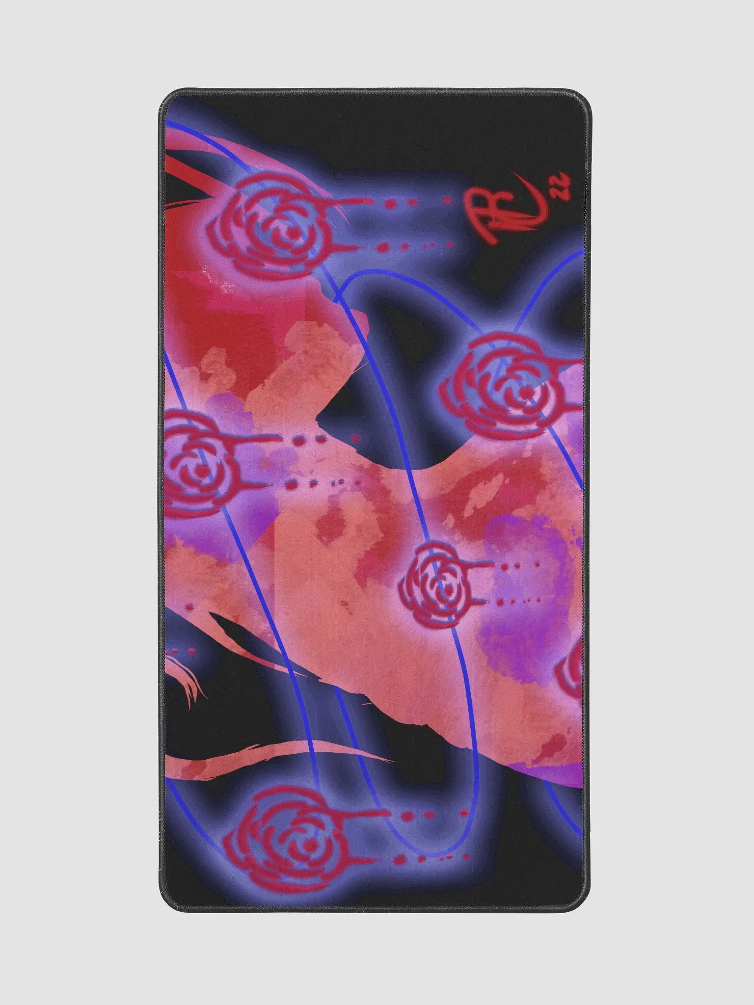 Glowing Rose Desk Mat product image (2)