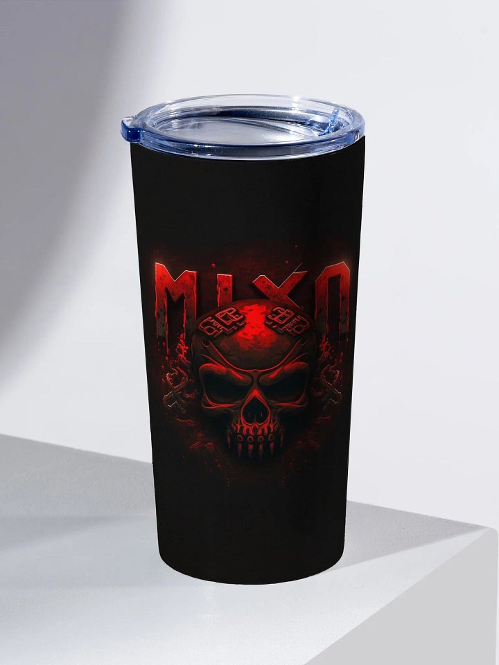 Dark Red Mixo Skull 20 oz Stainless Tumbler product image (1)