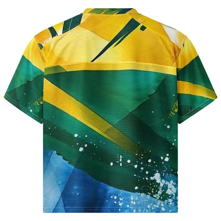 CaribbeanApples - St. Vincent and the Grenadines - SVG Abstract Diplomat Print | Boxy Breathable Football Jersey product image (2)