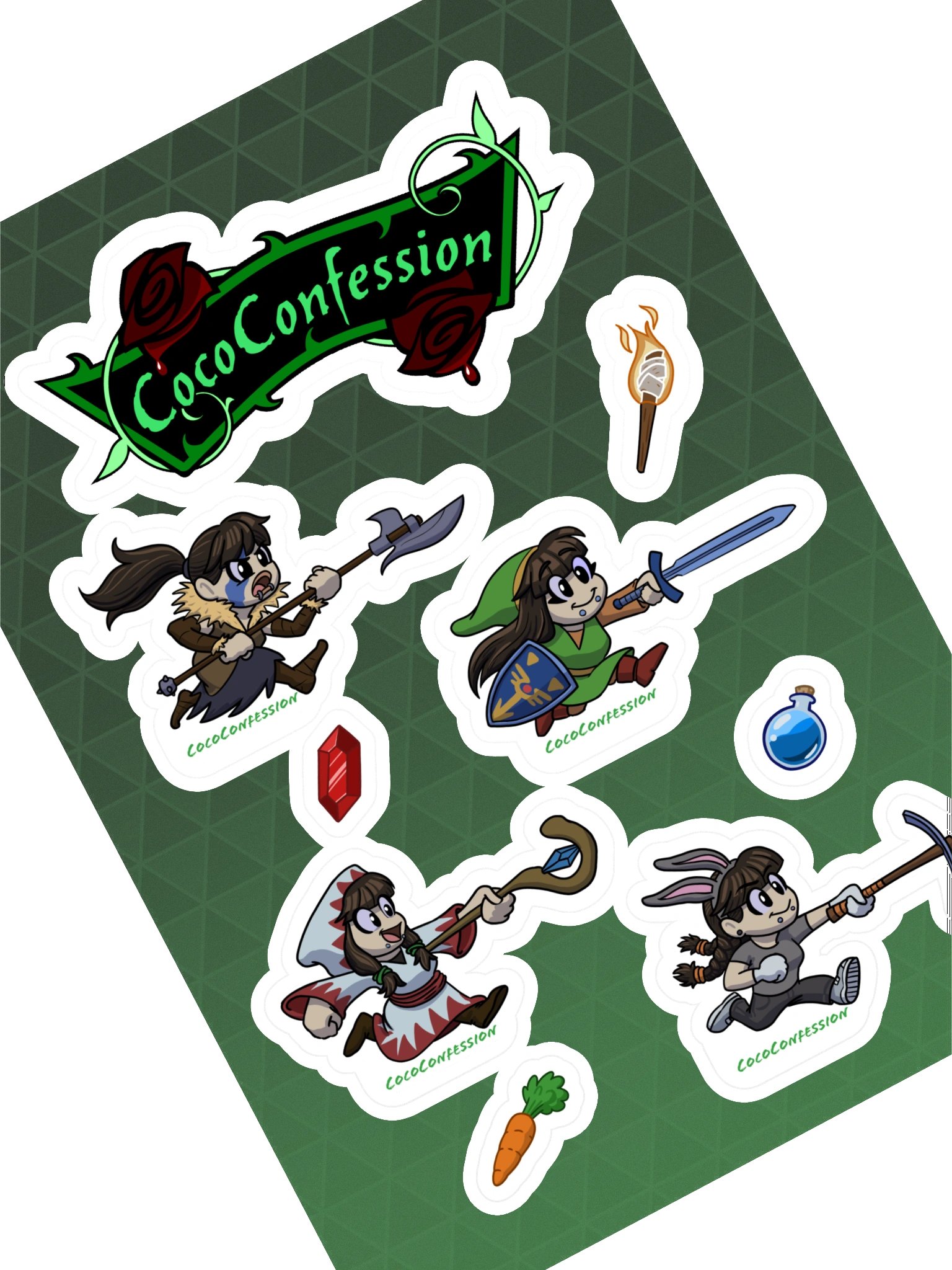 Costumed Coco Stickers product image (1)