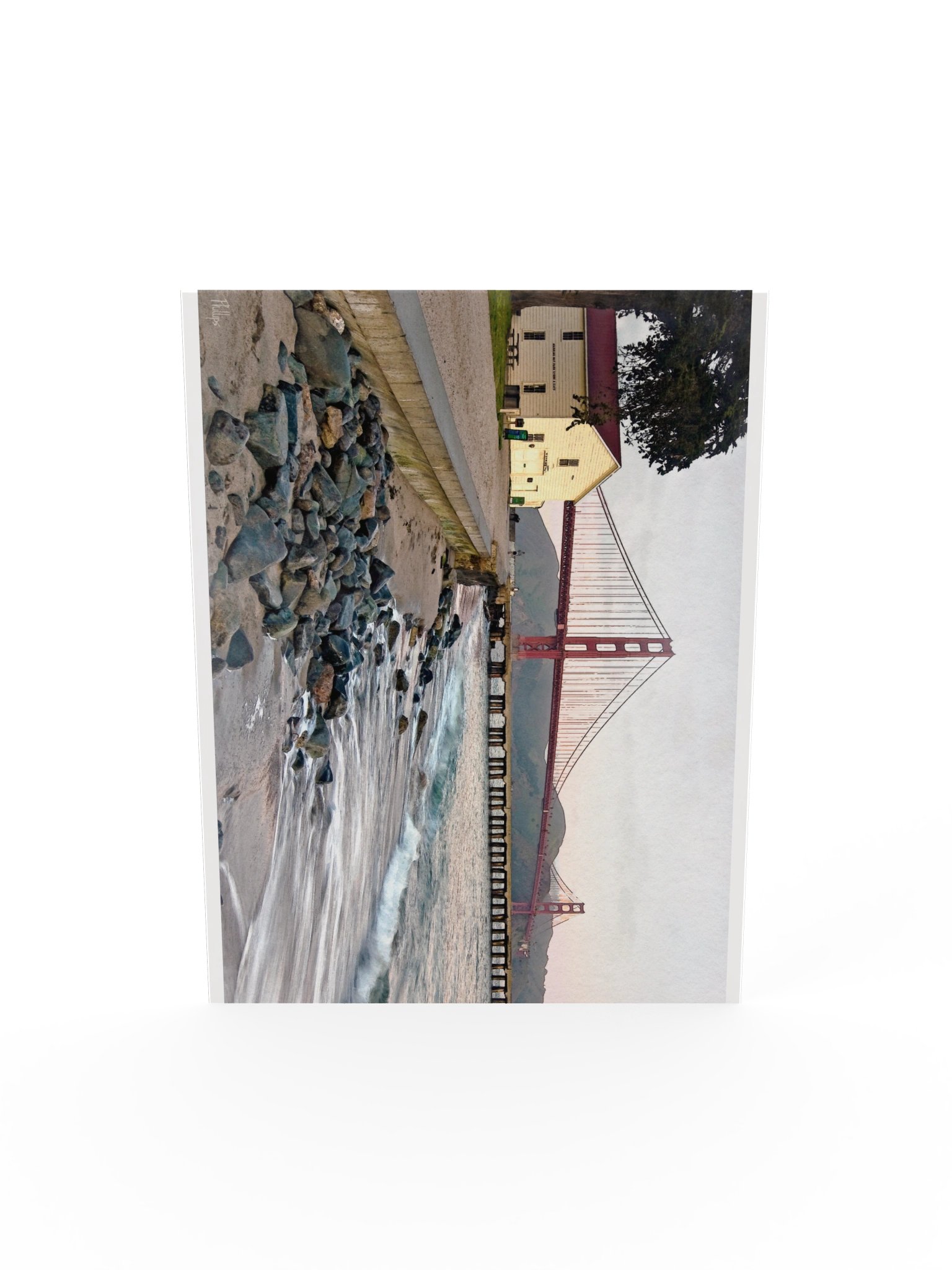Golden Gate Watercolor Coastal Poster product image (25)